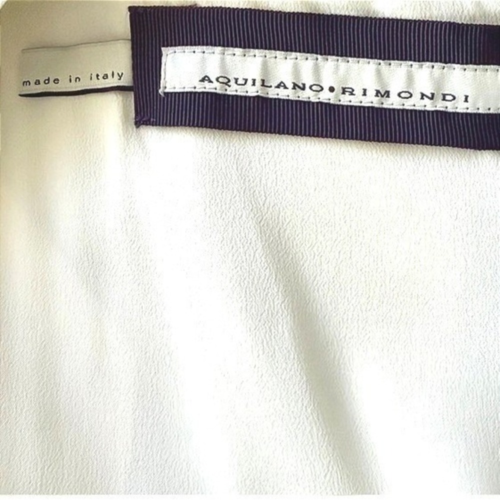 Aquilano Rimond Silk Sheath Dress Black Ivory Purple Mod Art Deco Old Money Sz 4 - Picture 5 of 11
